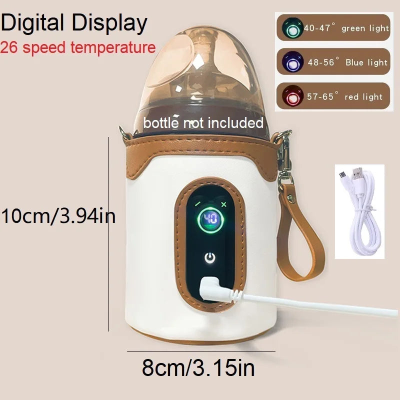 Universal Baby Bottle Warmer Water Formula Milk Warmer Baby Bag USB Nursing Bottle Heater Portable Thermal Bag for Travel