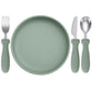 Infant Feeding Set – Silicone Plate, Spoon & Fork