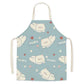 Cute little dinosaur bear rabbit pattern apron home linen children's cleaning apron kitchen cooking baking bib