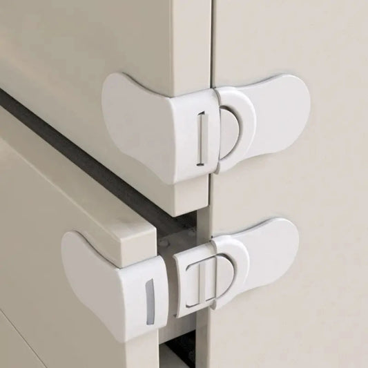 Secure and Durable Child Safety Cabinet Lock with Sturdy Bracelet Buckle and Refrigerator Silicone Door Bumper - Ensure Your Bab
