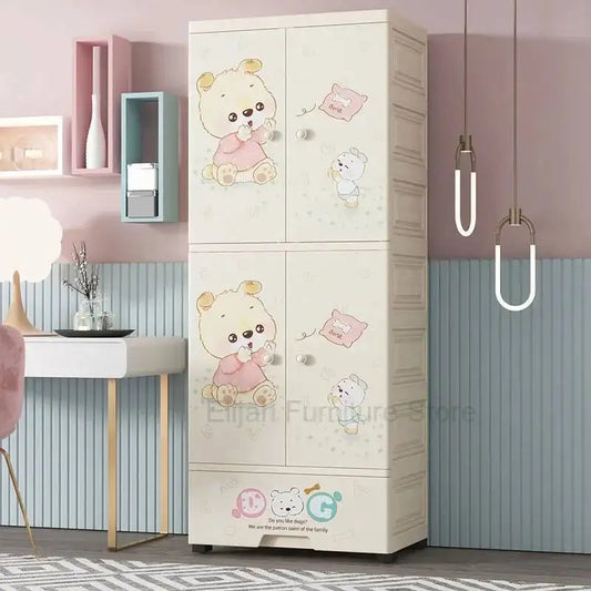 Luxury Wardrobe Clothes Closet Baby Cupboard Sliding Door Wardrobe Bathroom Cabinets Armario Organizador Bedroom Furniture