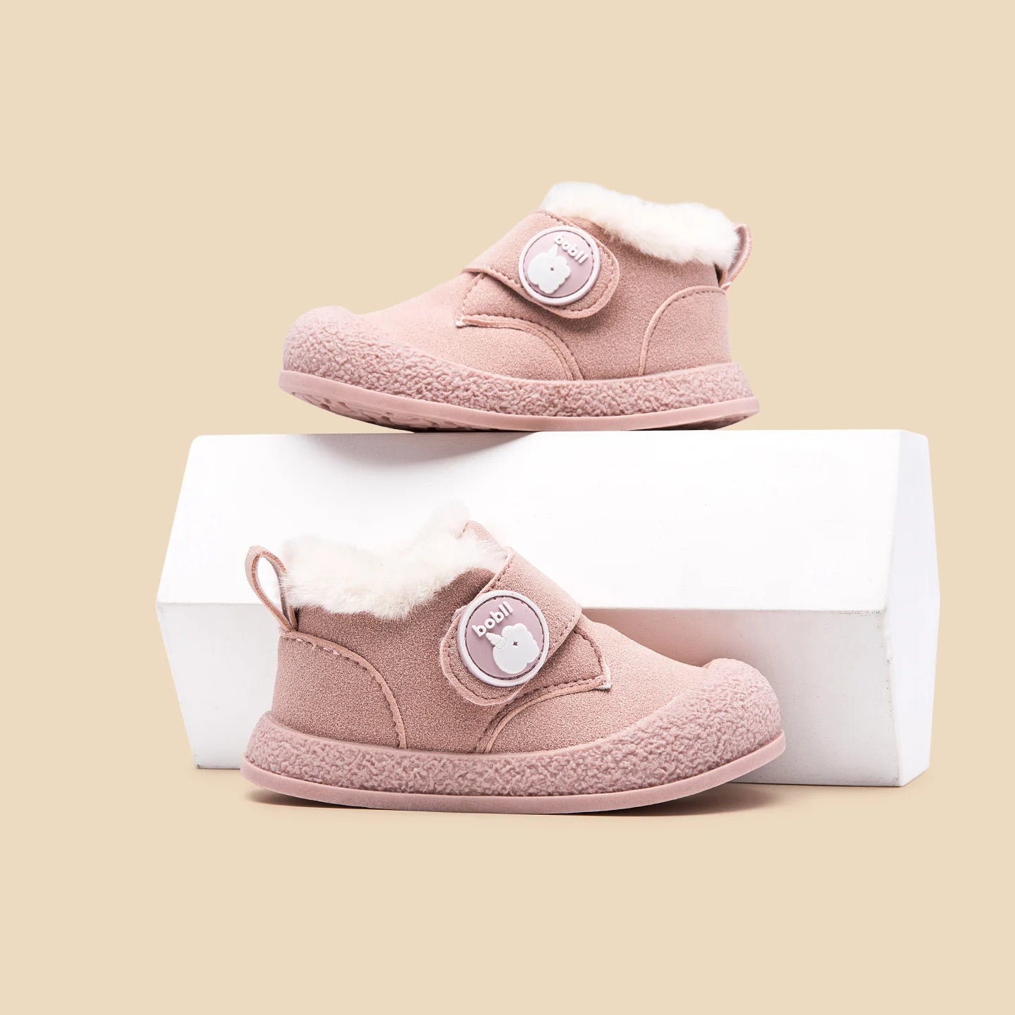 Hot Sale Winter Baby Boys And Girls First Walking Outdoor Toddler Cotton Shoes For 0-3Y High Quality Fleece-lined Design