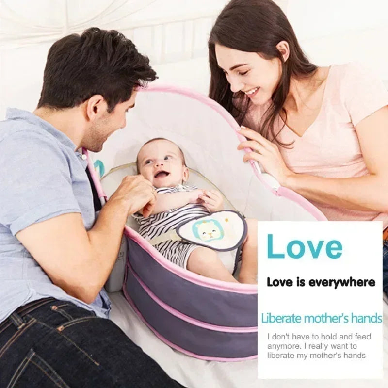 Baby Cradle Baby Rocking Chair for Newborns 0-3 Years Old Baby Soothing Bed Swing Bed 5 in 1 Music Vibrating Tent Rocking Bed