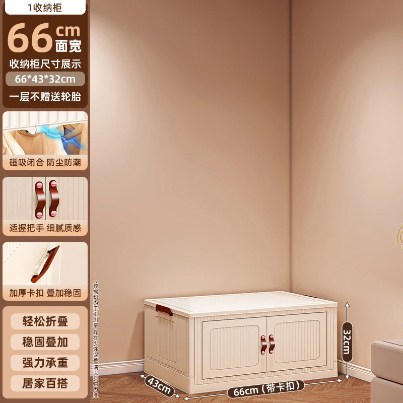 No Assembly Wardrobe Foldable Clothes Storage Cabinet Portable Infant Wardrobe For Bedroom Setup Large Capacity Durable Stylish