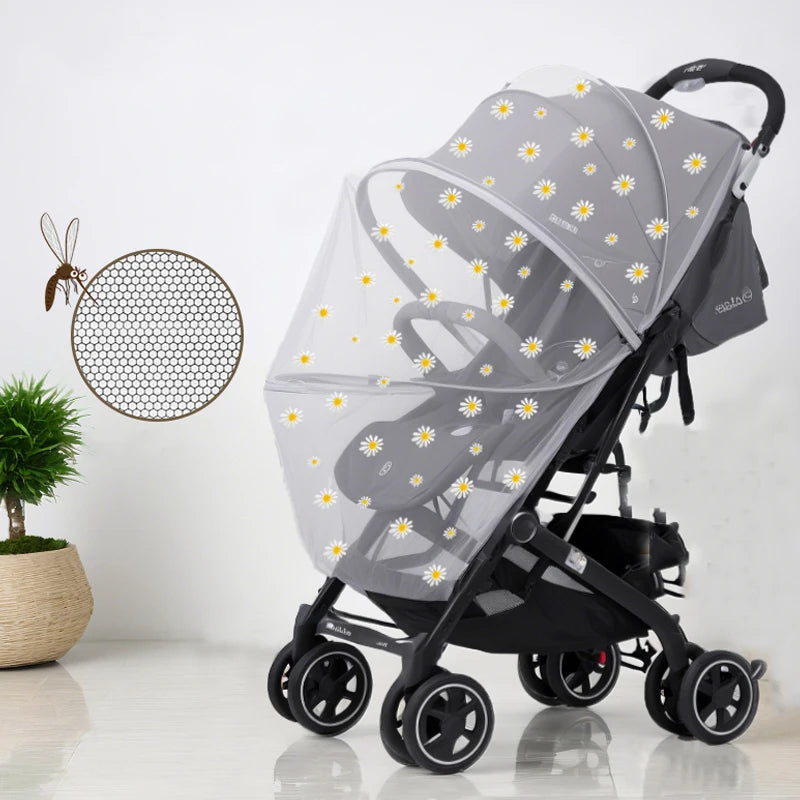 Summer Mosquito Net Baby Stroller Pushchair Mosquito Insect Net Safe Infants Protection Mesh Stroller Accessories