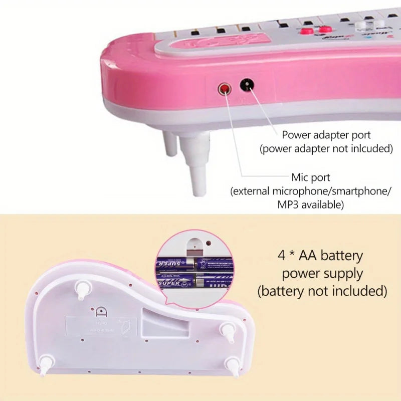 Kids’ 37-Key Piano – Sing & Play Together!