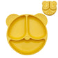 Baby Silicone Suction Plate – Cartoon Smile Face Bowl