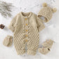 Knitted Baby Jumpsuit & Cap Set