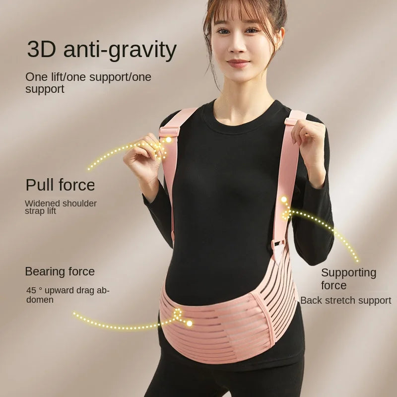 Comfort Breathable Pregnant Pregnancy Belly Support Pregnant Women's Prenatal Shoulder Support Abdominal Belt for Pregnant Women