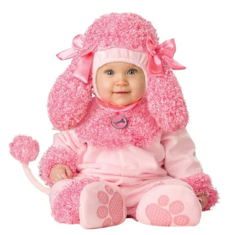 6M-24M Christmas Xmas Holiday Halloween Costume Infant Baby Girls Lion Dinosaur Rompers Elk Toddlers Clothes