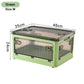 BGRORIO Foldable Storage Box Closet Organizer With Wheels Stackable Sundries Organizer Clothes Quilts Toys Books Storage Box
