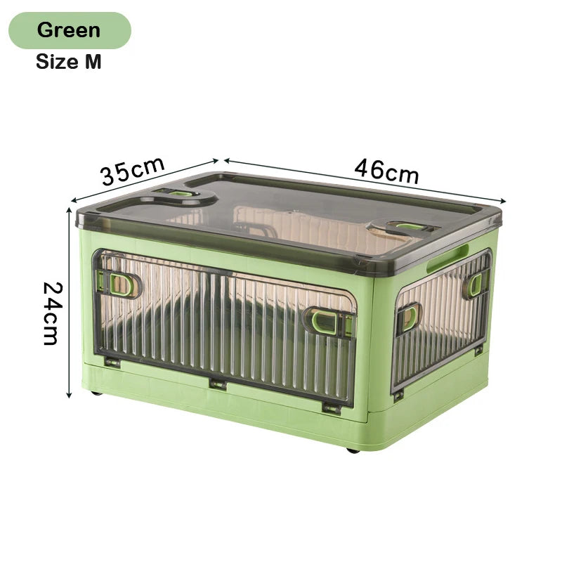 BGRORIO Foldable Storage Box Closet Organizer With Wheels Stackable Sundries Organizer Clothes Quilts Toys Books Storage Box