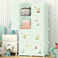 Kids Plastic Closet Storage Clothes Organizer Shelf Modern Minimalist Bedroom Baby Wardrobe Cheap Small Muebles Home Furniture