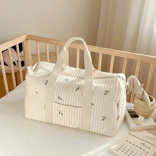 Embroidered Mommy Bag – Large-Capacity, Lightweight & Multi-Functional