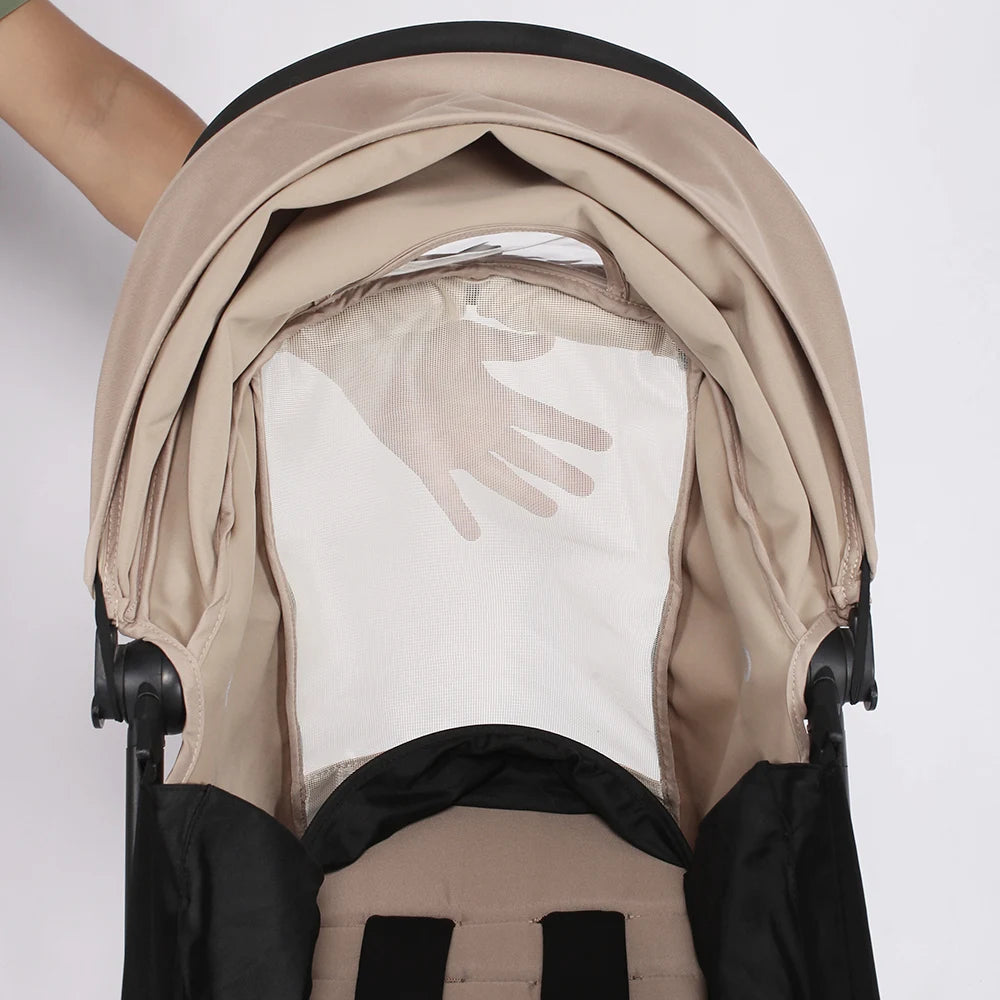 New Update 175° Canopy Cover Kit Seat Cushion Sunshade With Mesh Stroller Accessories For Yoya/ YOYO Pram Replace Seat Mattress