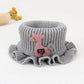 Baby Cartoon Giraffe Knit Scarfs Autumn Winter Outdoor Windproof Warm Thick Scarf Children Flanged Shawl False Collar Neck Sets