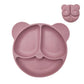 Baby Silicone Suction Plate – Cartoon Smile Face Bowl