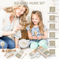 Music Toys Baby Wooden Montessori Toys Children Music Instrument Squirrel Maracas Drum Xylophone Early Education Sensor Toys Set