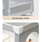 Multifunctional Baby Bed Fit 0-3 Years Old 4-Level Adjustable Cribs for Baby Foldable Baby Cot Bed with 360° Silent Wheels