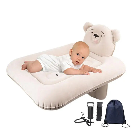 Inflatable Toddler Travel Bed – Portable Sleeping Pad for Car & Airplane