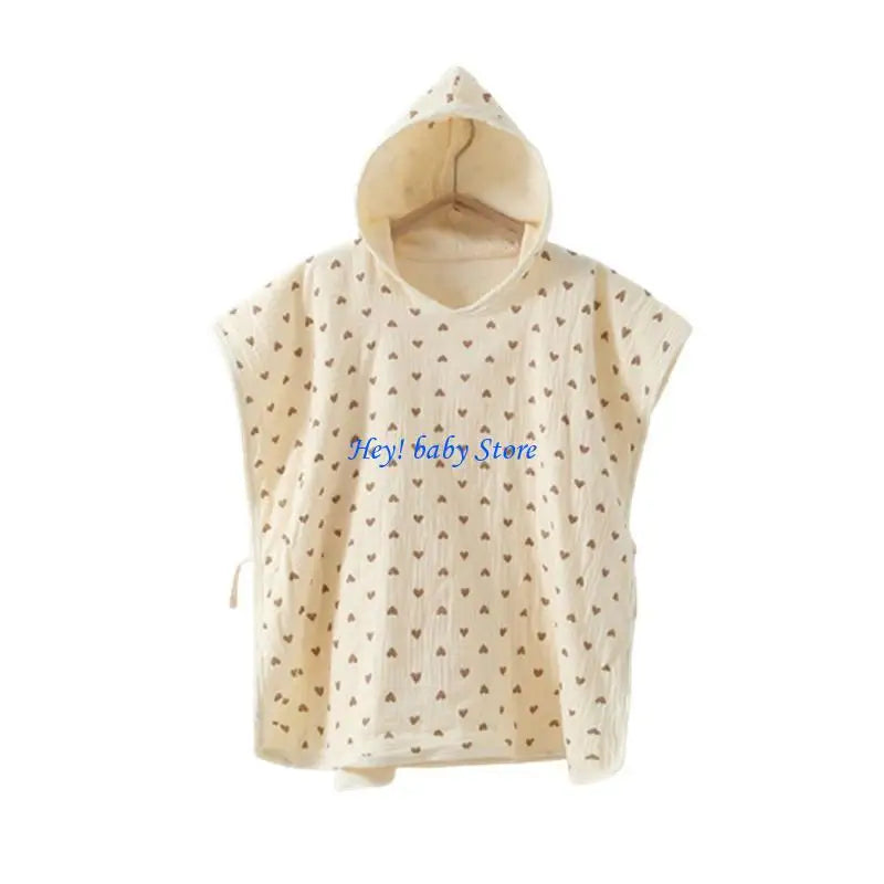 JU64 Baby Hooded Bath Towel for Infant Boy Girl Breathable  Wraps Warm Shower Towel Comfortable Quick-Drying Bathrobe