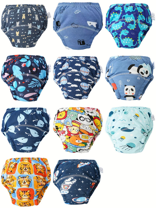 11pcs Set of Training Pants Durable and Washable Train Your Baby How to Use Toilet Soft and Comfortable Suitable as a Gift