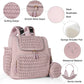 Mauve Mist Diaper Backpack – Nappy Bag with Changing Pad & Stroller Straps