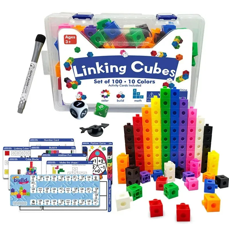 Children's ever-changing cube block building block toys Montessori teaching aids children's educational early education toy set