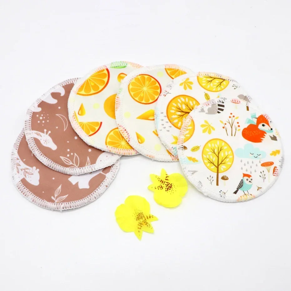 Breast Pads Bamboo Nursing Pads Absorbency Waterproof Washable Feeding Pad Reusable Breathablefor Nursing and Maternity Moms