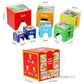 Numbers Color Shape Cognition Nesting Stacking Cubes Rainbow Paper Stacking Box Preschool Learning Montessori Toys Birthday Gift