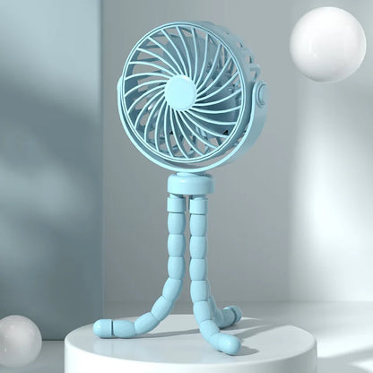 Baby Stroller Fan Rechargeable Battery Operated Portable USB Fan Mini Handheld Clip On Fan for Car Seat Crib Stroller Accessorie