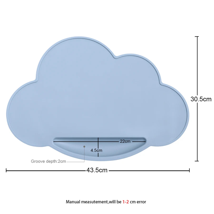 New Shower Gift Non Slip Silicone Placemat for Baby Feeding Table Pad Newborn Dishes Plate Dining Eating Children's Tableware