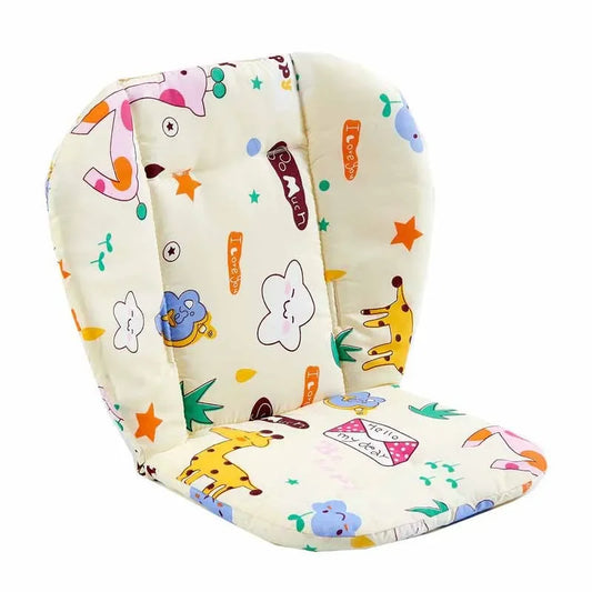 Baby Cushion Cotton Thickened Soft High Chair Pad Breathable Stroller Seat Cushion Cartoon Cute Animal Pattern Cushion