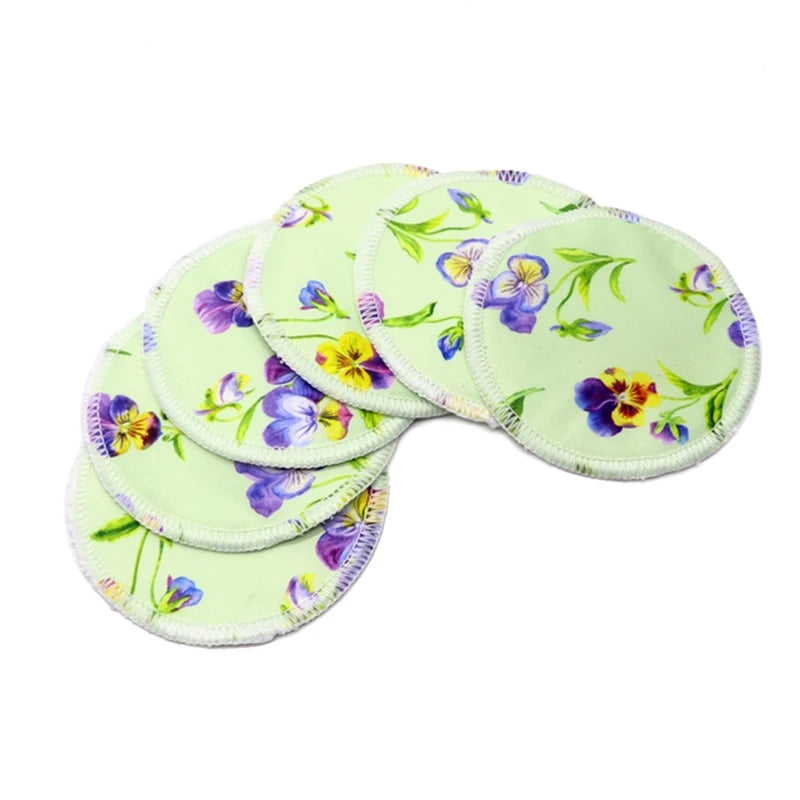 Nursing Pads 6pcs/set Washable Breast Breastfeeding Super Absorbency Mat for Mum Waterproof Feeding Pad Reusable Supplies