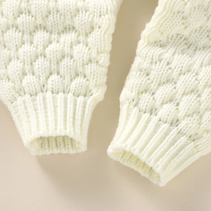 Knitted Baby Jumpsuit & Cap Set