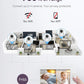 7" Dual-Camera Baby Monitor – Split Screen, PTZ, Auto Night Vision