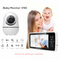 Nouveau babyphone 5 pouces avec zoom 4x et berceuses