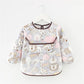 Newborn Baby Bibs Blouse Waterproof Long-sleeved Reverse Dressing Infant Eating Clothes Apron Bib Protective Clothing 0-2Years