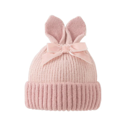 Cute Windproof Knit Baby Hat for Girls and Boys