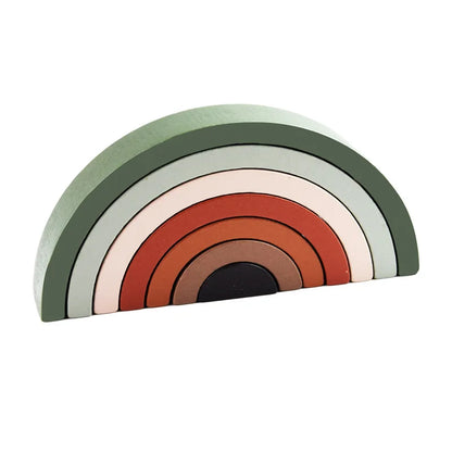 Colorful Montessori Wooden Stacking Toy