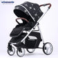 2 In 1 Portable Multifunctional Baby Stroller High Landscape Pram Carriage Basket Baby Carriage Baby Stroller 0 To 3 Years