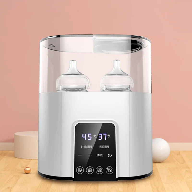 8-in-1 Multi function Baby Bottle Warmer Heater Sterilizer Fast Milk Warmer with Timer Breast Milk or Formula Fits 2 Bottles