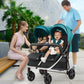 Top selling poussette double ,one key fold lightweight strollers with high quality,mutifunction twin stroller