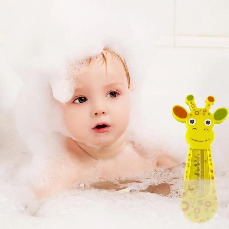 Toddler Bath Safety Toy – Floating Giraffe Temperature Thermometer
