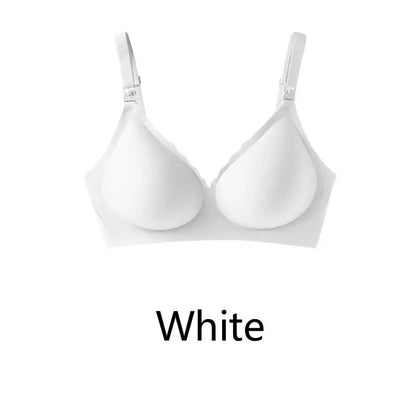 Maternity bra with push-up front to prevent sagging Seamless breathable and comfortable nursing push-up bra