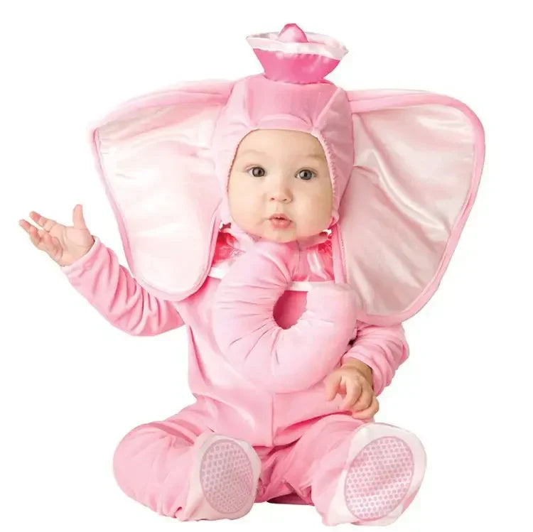 6M-24M Christmas Xmas Holiday Halloween Costume Infant Baby Girls Lion Dinosaur Rompers Elk Toddlers Clothes