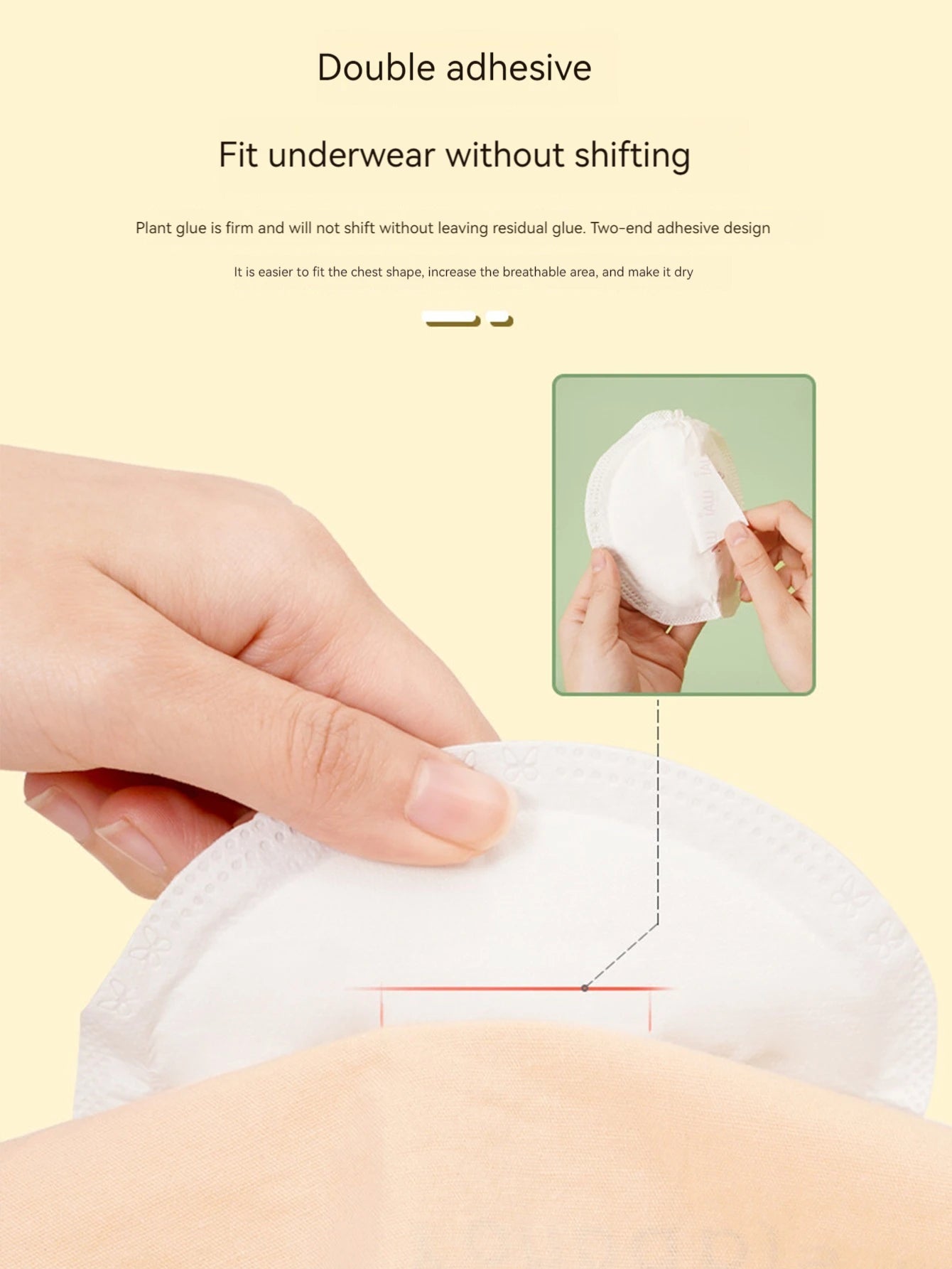 100PCS Breastfeeding Disposable Breast Nursing Pads Breathable Slim Super Absorbency Cotton Breast Pad Nurs