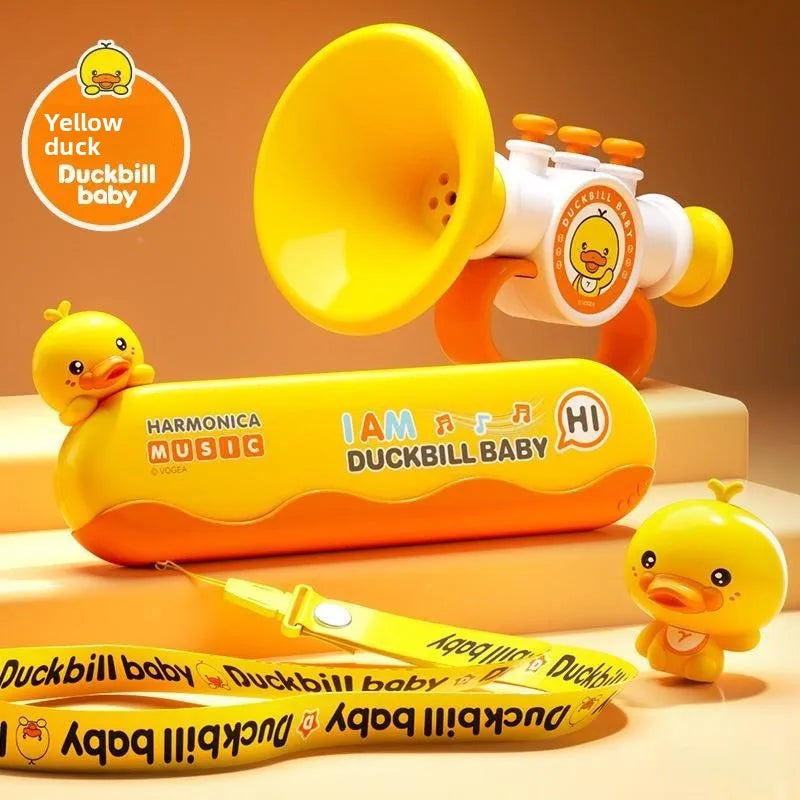Trumpet Children's Toy Blow Music Baby Can Blow Instrument KIA Purden Brand Suitable for Ages 2 to 4 plus Years Old