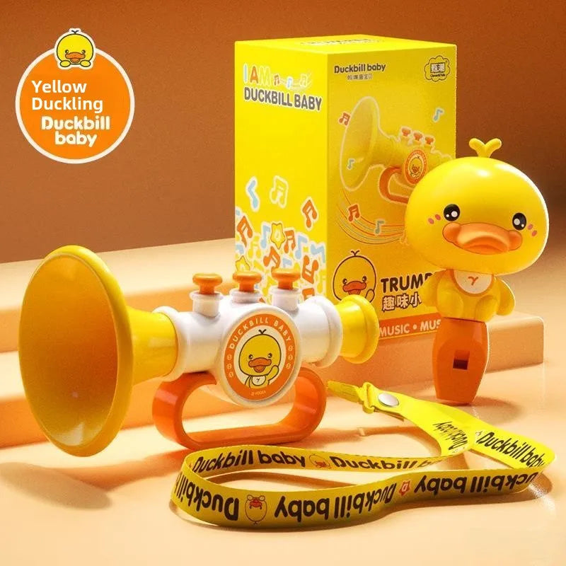 Trumpet Children's Toy Blow Music Baby Can Blow Instrument KIA Purden Brand Suitable for Ages 2 to 4 plus Years Old