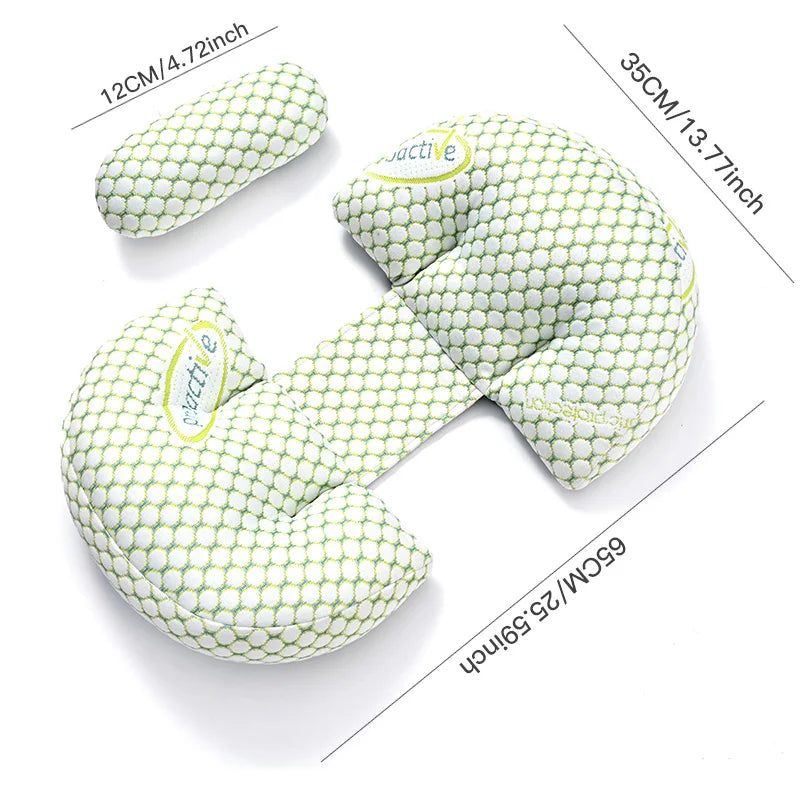 Pregnancy Pillow Multi-Functional Side-Sleeping Throw Pillow Provides a Comfortable Sleeping Position Suitable for Summer